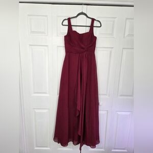 Burgundy Evening Gown